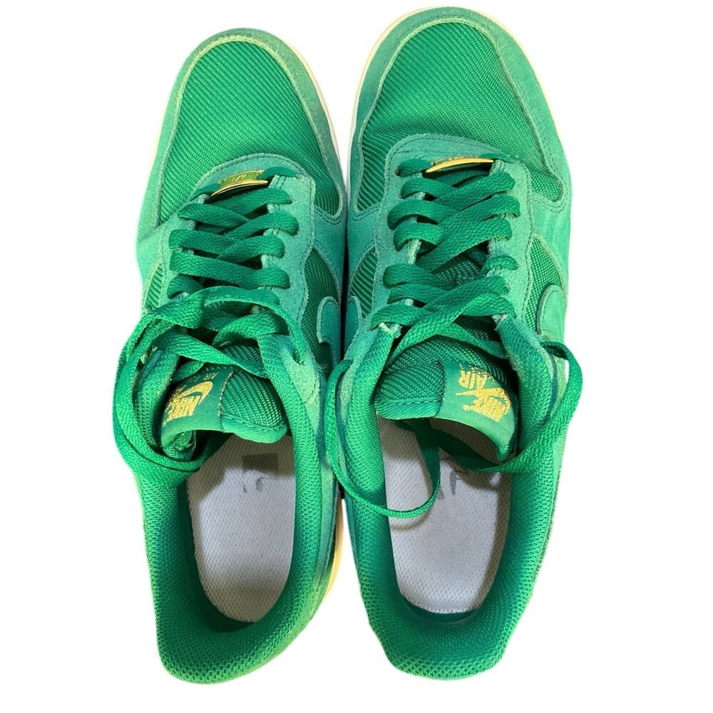 Nike Air Force 1 Low '07 LV8 Green Gold Suede Sneakers Men's Size 9.5 - Picture 6 of 9